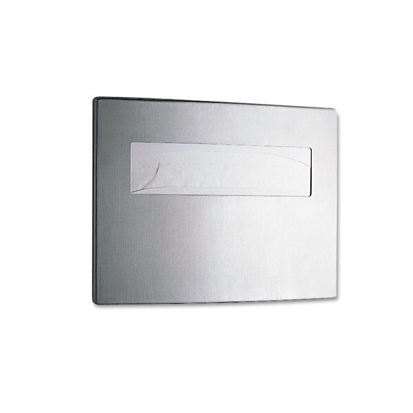 Toilet Seat Cover Dispenser, 15 3/4 x 2 1/4 x 11 1/4, Stainless Steel, Bobrick, Mfr#: 4221